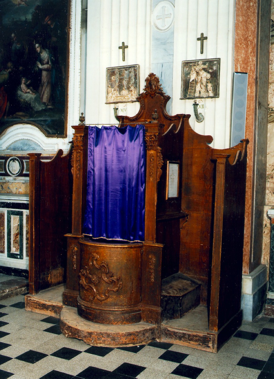 confessionale - produzione siciliana (fine sec. XVIII)