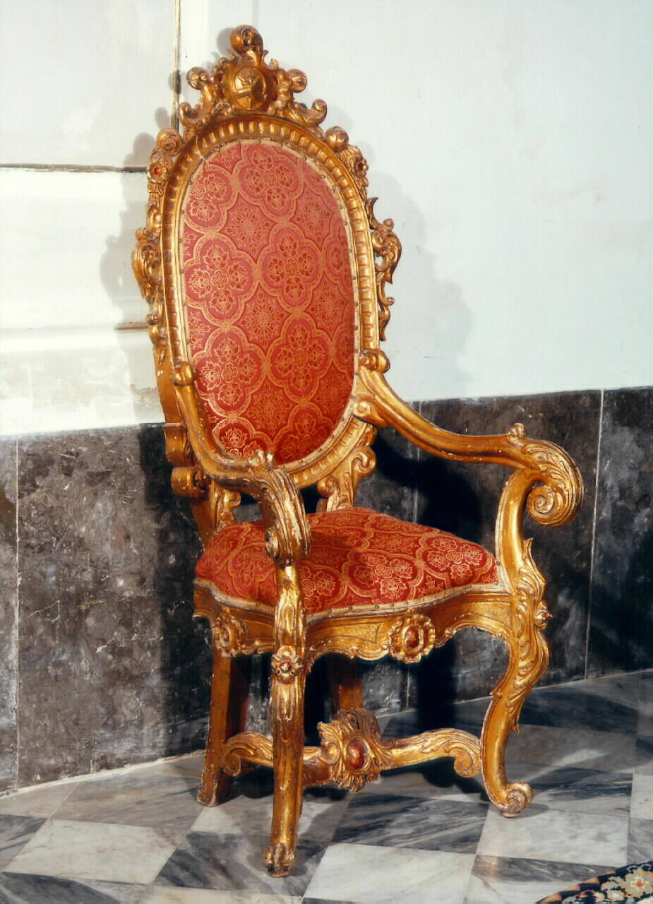 sedia del celebrante - produzione siciliana (Prima metà sec. XVIII)