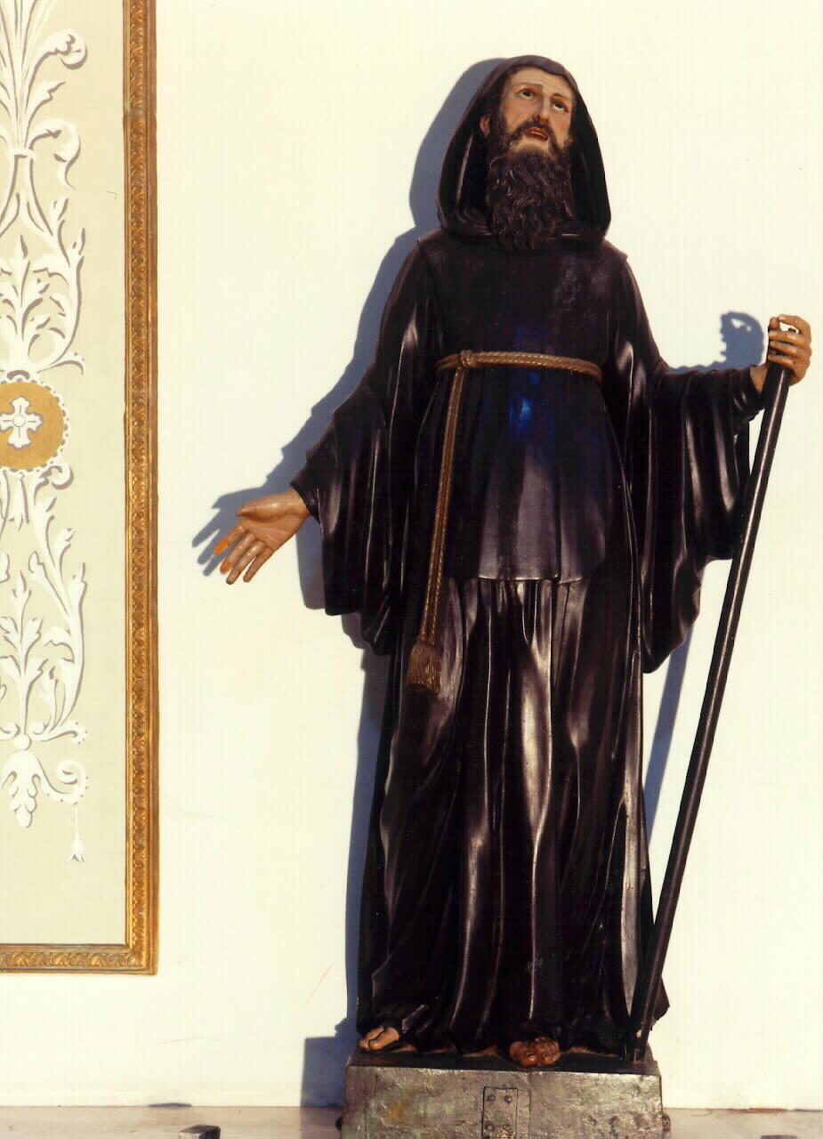 Sant'Antonio abate (statua) - ambito siciliano (Prima metà sec. XIX)