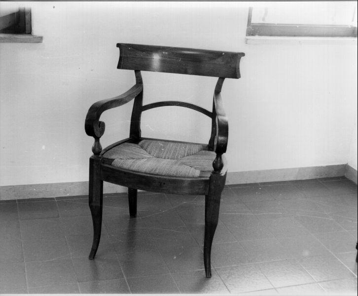 poltrona - bottega italiana (prima metà sec. XIX)