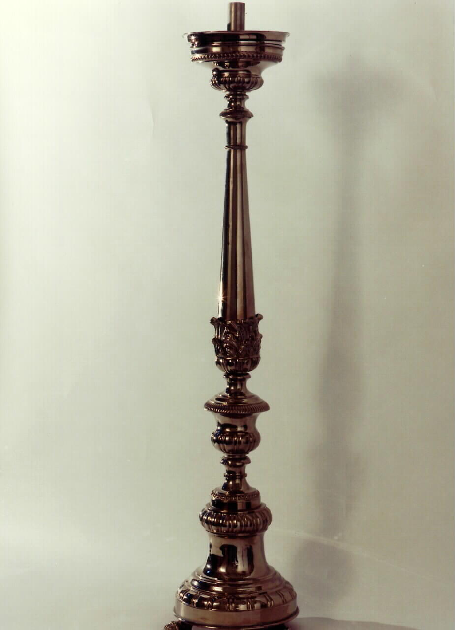 candeliere d'altare, serie - produzione siciliana (Prima metà sec. XIX)