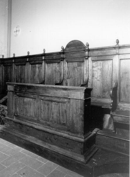 inginocchiatoio, elemento d'insieme - bottega toscana (sec. XIX)