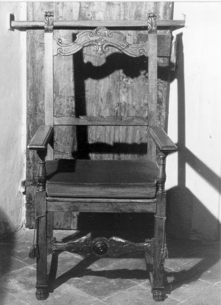 seggiolone, opera isolata - bottega toscana (metà sec. XIX)