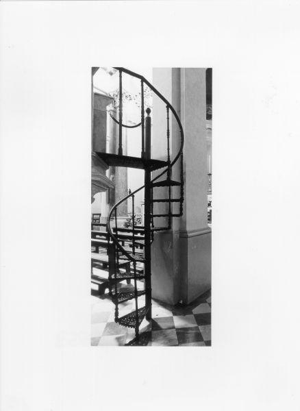 scala, elemento d'insieme - bottega italiana (inizio sec. XX)