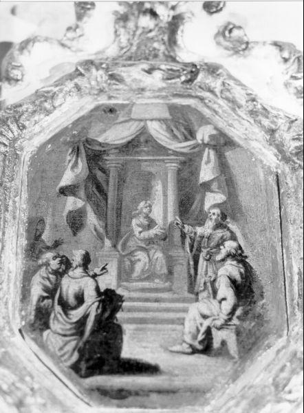 disputa di Gesù con i dottori nel tempio (dipinto, elemento d'insieme) - bottega toscana (fine/inizio secc. XVII/ XVIII)