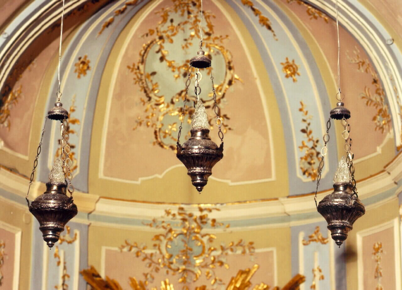 lampada del sacramento, serie - bottega siciliana (sec. XIX)