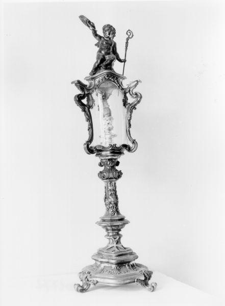 reliquiario architettonico - a lanterna - bottega italiana (prima metà sec. XVIII)