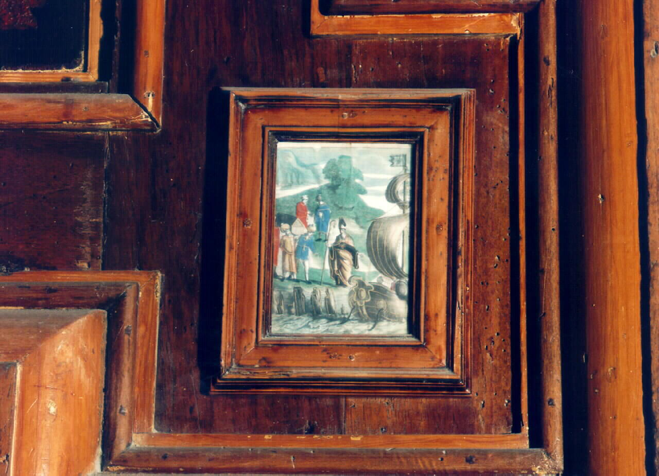 vescovo in missione (dipinto) - ambito siciliano (sec. XIX)