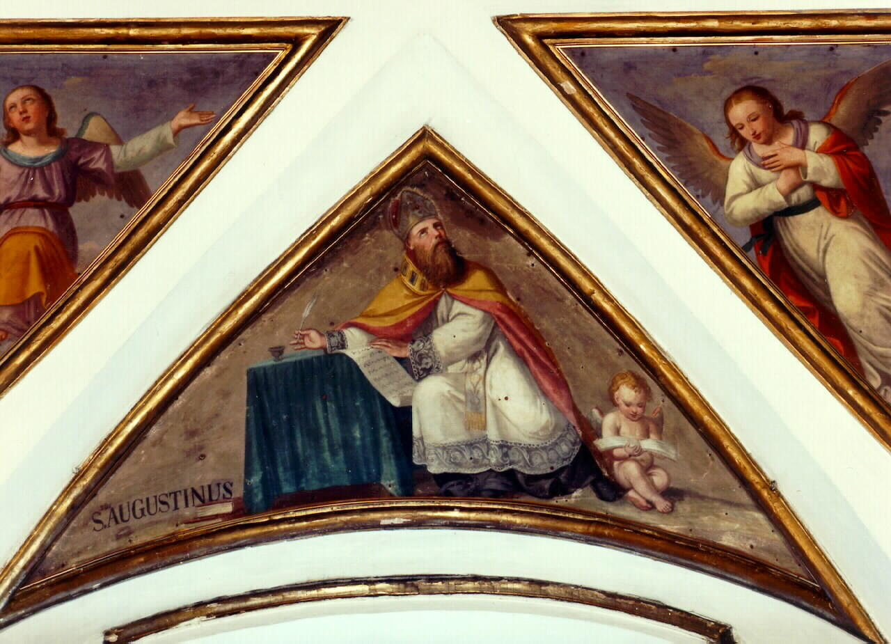 Sant'Agostino (dipinto) - ambito siciliano (Seconda metà sec. XIX)
