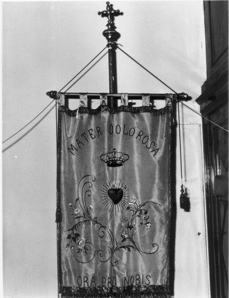 SACRO CUORE DI MARIA (stendardo processionale, opera isolata) - manifattura pisana (metà sec. XVII)