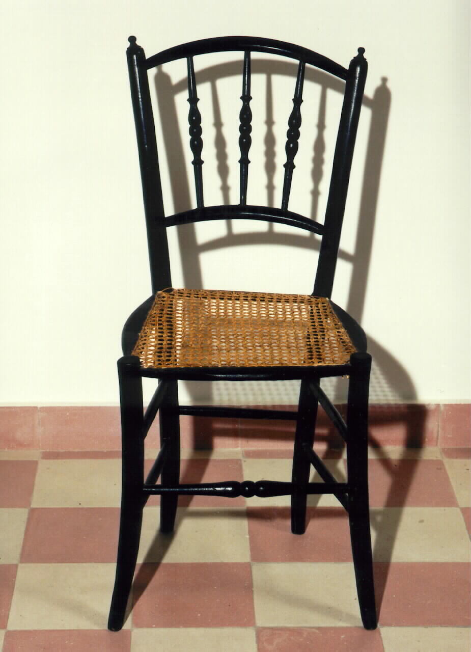 sedia - produzione siciliana (Seconda metà sec. XIX)