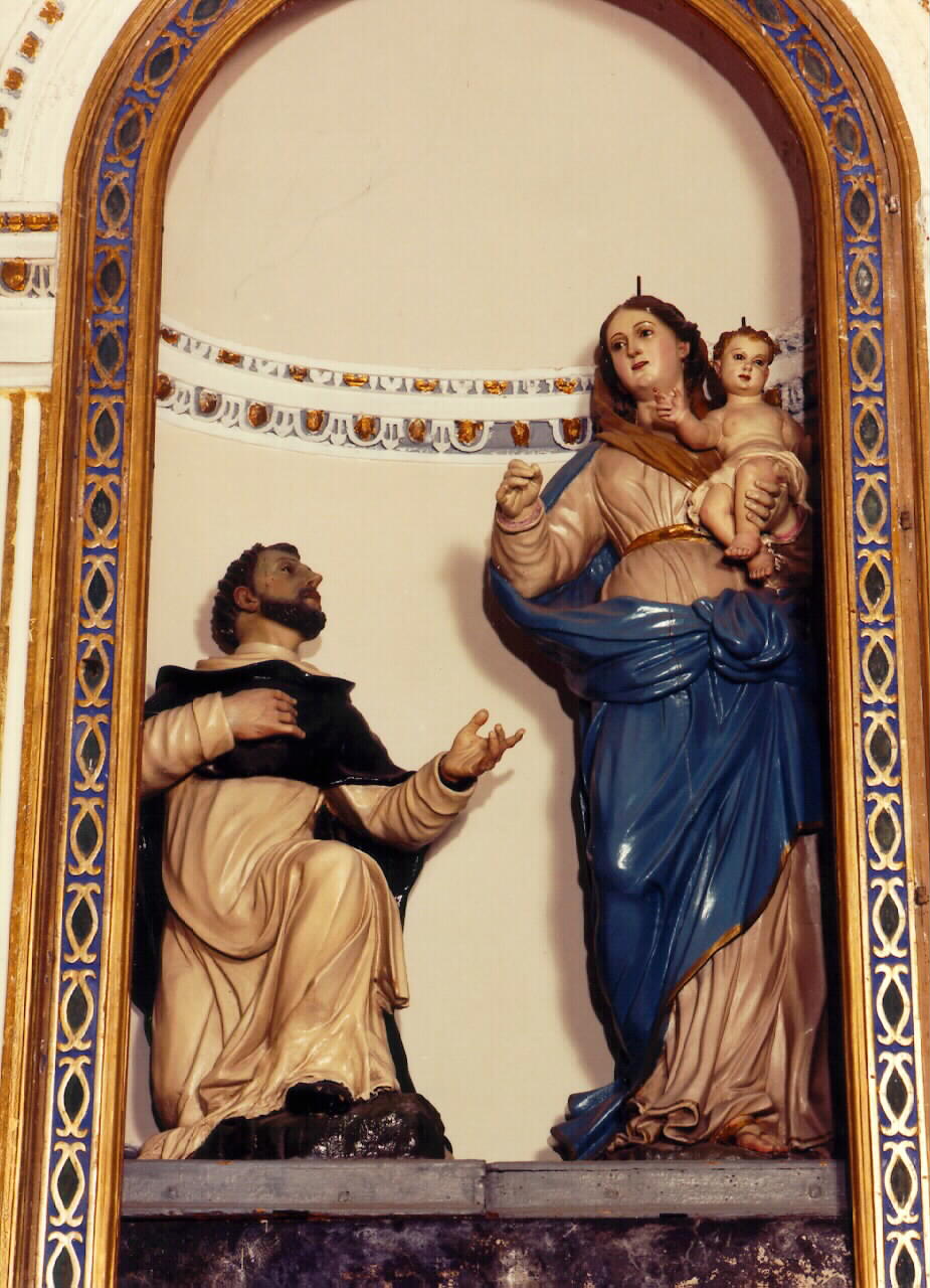 Madonna del Rosario (gruppo scultoreo) - ambito siciliano (Seconda metà sec. XIX)