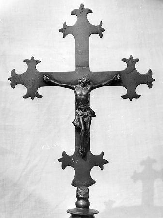 croce processionale - bottega italiana (secc. XVII/ XVIII)