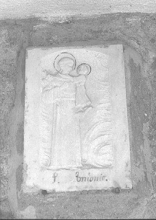 Sant'Antonio da Padova con il bambino (rilievo) - ambito apuano (sec. XX)
