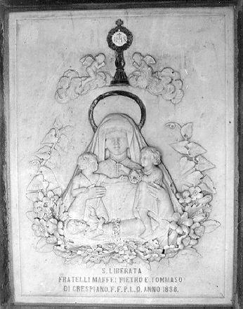 SANTA LIBERATA (rilievo) - ambito apuoversiliese (sec. XIX)