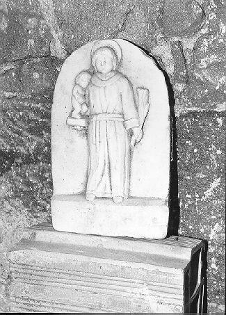 Sant'Antonio da Padova con il bambino (rilievo) - ambito apuano (sec. XIX)