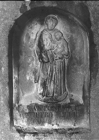 Sant'Antonio da Padova con il bambino (rilievo) - ambito apuano (sec. XIX)