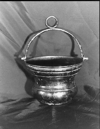 secchiello per l'acqua benedetta - bottega italiana (fine/inizio secc. XVIII/ XIX)