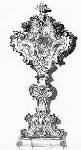reliquiario, serie - bottega lucchese (sec. XVIII)
