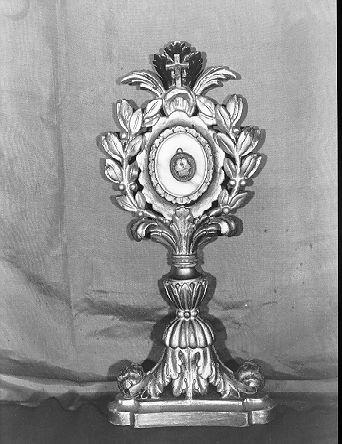 reliquiario - a ostensorio - bottega italiana (prima metà sec. XIX)