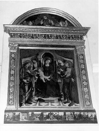 Madonna con Bambino e Santi (pala d'altare) - ambito italiano (sec. XV)