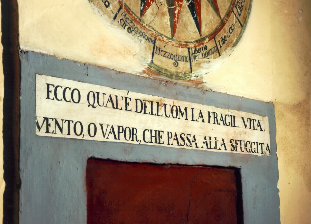 iscrizione dipinta - ambito cappuccino (Seconda metà sec. XIX)