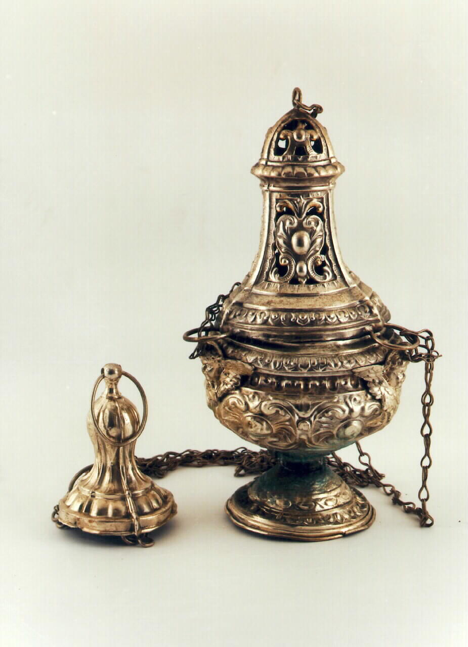 turibolo - a corpo piriforme - bottega siciliana (primo quarto sec. XX)