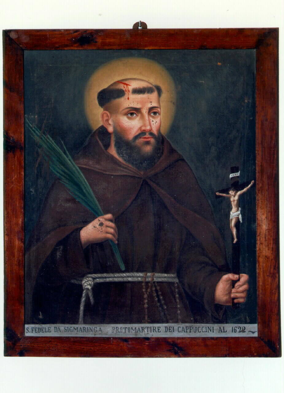 San Fedele da Sigmaringa martire (dipinto) - ambito siciliano (primo quarto sec. XX)