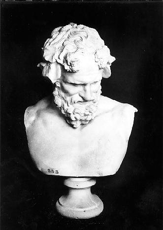 BUSTO DI DIONISO BARBATO (scultura) - bottega italiana (sec. XIX)
