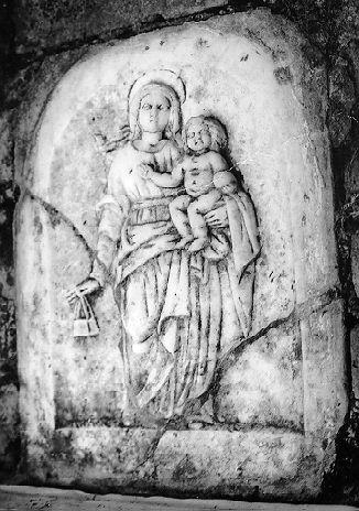 MADONNA CON BAMBINO (rilievo) - bottega italiana (sec. XVIII)