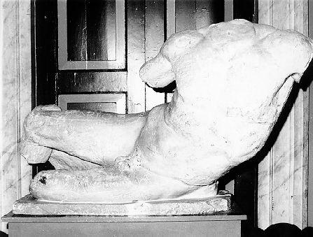 IL FIUME ILISSO, figura maschile (statua) - bottega italiana (sec. XIX)