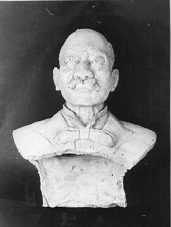 BUSTO MASCHILE IN ABITI MODERNI (scultura) - bottega italiana (sec. XIX)