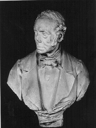 busto maschile (scultura) - bottega italiana (seconda metà sec. XIX)