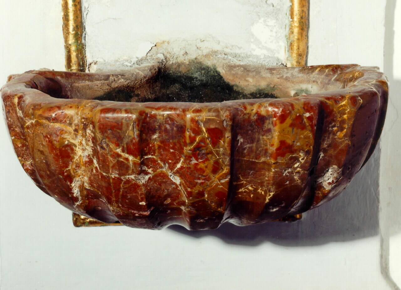 acquasantiera da parete - ambito siciliano (Seconda metà sec. XVIII)