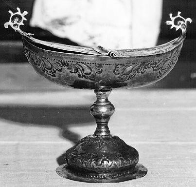 navicella portaincenso - bottega italiana (sec. XIX)