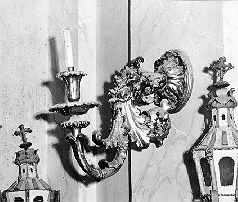 candeliere da parete, serie di Varanini Romeo (secc. XIX/ XX)
