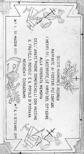 lapide - bottega italiana (secc. XIX/ XX)