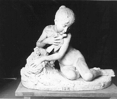 FANCIULLA CON COLOMBA (statua) di Tacca Giovanni (?) (prima metà sec. XIX)
