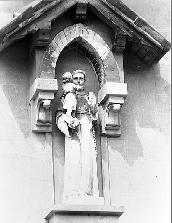 Sant'Antonio da Padova con il bambino (statuetta) - bottega italiana (sec. XX)