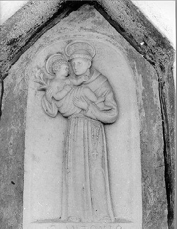 Sant'Antonio da Padova con il bambino (rilievo) - bottega italiana (sec. XX)
