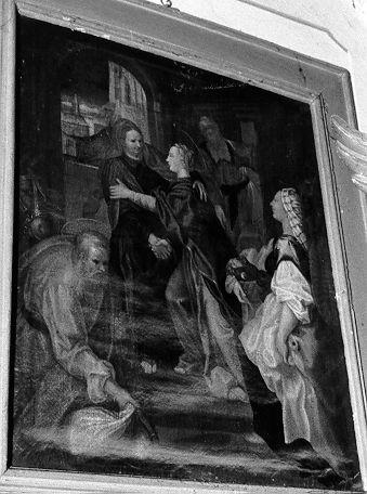 VISITAZIONE (dipinto) - ambito toscano (sec. XVIII)