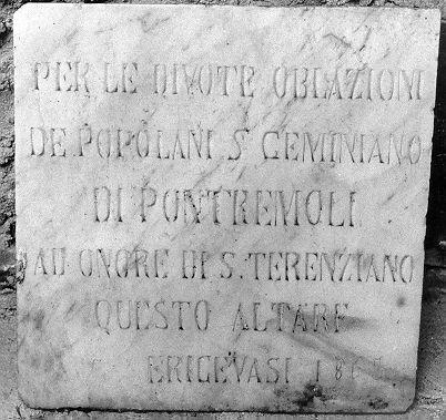 lapide commemorativa - bottega toscana (sec. XIX)