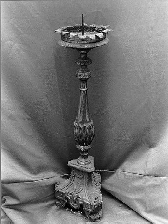 candeliere, serie - bottega toscana (seconda metà sec. XIX)