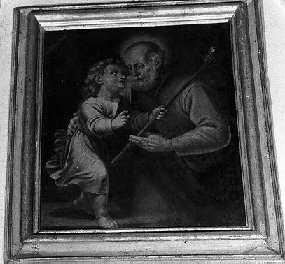 San Giuseppe e Gesù Bambino (dipinto) - ambito toscano (sec. XVIII)