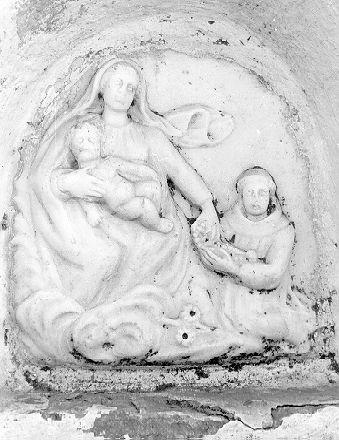 Madonna con Bambino e Sant'Antonio (rilievo) - bottega italiana (secc. XVIII/ XIX)