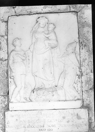Madonna del Rosario (rilievo) - bottega italiana (sec. XIX)