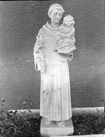 Sant'Antonio da Padova con il bambino (statuetta) - bottega italiana (sec. XX)