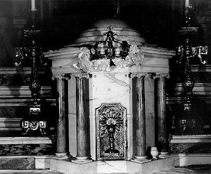 tabernacolo - a tempietto - bottega toscana (sec. XIX)