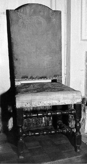 sedia, serie - bottega italiana (sec. XVII)