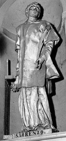 SAN LORENZO (statua) - bottega italiana (sec. XIX)